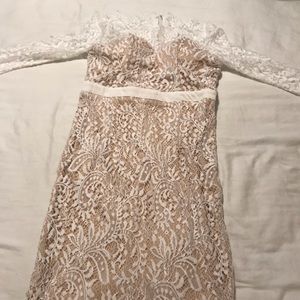 Vici collection white lace dress